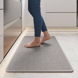 lot 10132 image: YDKGL Kitchen Rugs Kitchen Mats for Floor Non Slip Washable Gray 17x30