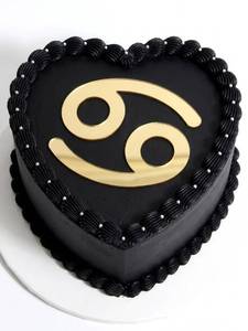 lot 10148 image: Acrylic Gold Cancer Cake Toppers, Cancer Birthday Cake Decor, June July Birthday Cancer Cake Charm for Horoscope Astrology Birthday Party Cake Decorations Supplies