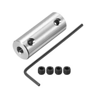 lot 10178 image: uxcell 3mm to 18 inch Bore Rigid Coupling Set Screw L26XD10 Aluminum Alloy,Shaft Coupler Connector for 3D Printers, Motor Accessories