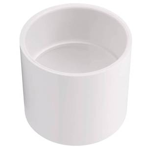 lot 10182 image: 4 PVC Pipe Coupling Adapter Pipe Fittings (Socket x Socket) Contractor Pack Schedule 40 Heavy Duty 4 Inch PVC Slip Socket Connectors for DIY PVC Shelf Garden Support Structure, White