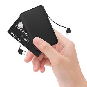 lot 12047 image: Smallest Portable Charger Built-in Cables 5000mAh,Ultra Slim Power Bank