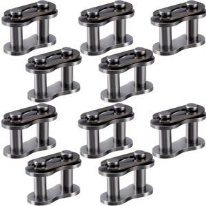 lot 12069 image: PAGOW 10pcs #35 Chain Master Link Roller, Steel Alloy Heavy Duty Connector for Bike Bicycle Mini Karting Pit ATV Scooter Baja Doodle Bug Motovox Harbor Freight Predator 212cc Go Kart Cart