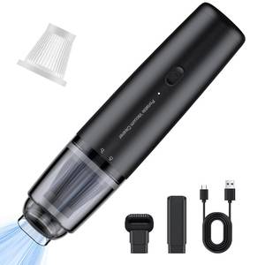 lot 13060 image: LYFUHUI Car Handheld Vacuum Cordless 13000 PA Suction Power, Portable Mini Vacuum Cleaner for Car Home Office and Pet Hair, BlackTransparent