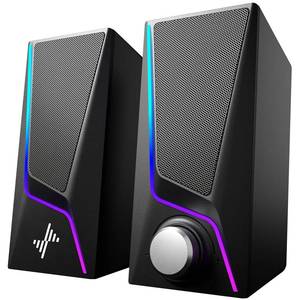 lot 13062 image: Nylavee Computer Speakers for Desktop, PC Speakers with 6 Lighting Modes