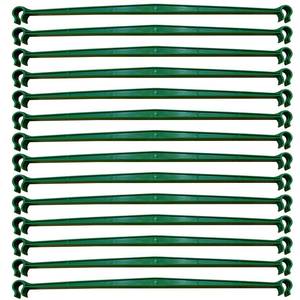 lot 13076 image: 100Pcs Plant Stake Arms for Tomato Cage,11.8 Garden Stake Connectors with 2 Adjustable Buckles,Expandable Trellis Connectors Attach 11mm Diameter Plant Stakes for Climbing Plants Vegetables
