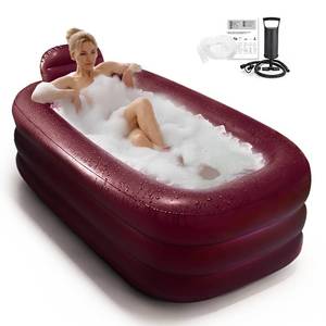 lot 13083 image: Inflatoast Portable Inflatable Bathtub Adults, Home SPA & Hot Bath, Women