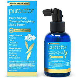 lot 14213 image: PURA D OR Hair Thinning Therapy Energizing Scalp Serum Revitalizer (4oz) with Argan Oil  Biotin  Caffeine  Stem Cell  Catalase & DHT Blockers  All Hair Types  Men & Women (Packaging may vary)