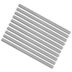 lot 14216 image: uxcell 10pcs Round Steel Metal Rods, 5mm x 100mm High Speed Steel (HSS) Lathe Bar Stock Tool, for Shaft Gear Drill Lathes Boring Machine Turning Miniature DIY Craft