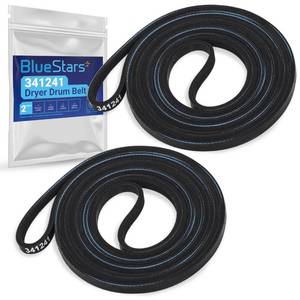 lot 14226 image: 2-Pack BlueStars 341241 Dryer Drum Belt Compatible with Whirlpool Kenmore