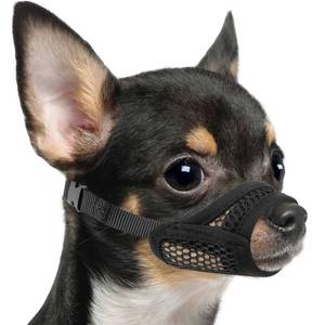 lot 14249 image: Mayerzon Mesh Muzzle for Short Snout and Small Medium Dogs Anti-Biting XXS