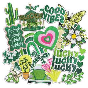 lot 14251 image: Kawaii Girly Iron On Patches, Cute Embroidery Applique Patches for Clothes