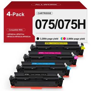 lot 19005 image: 075 075H Toner Cartridge Compatible for Canon 075H 075 Cartridge Set