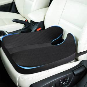 lot 19019 image: Juuwan Heightening Car Seat Cushion for Car Seat Truck Driver for Broader Vision, Long Truck Seat Cushion Pressure Relief Cushion for Long Driving with Adjustable Strap Breathable Cover