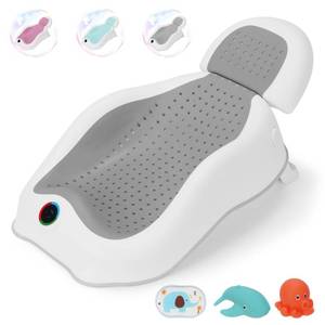 lot 19029 image: babove Baby Bath Support  Newborn Bathtub,Ideal for Babies Less Than 6 Months Old with Thermometer Baby Bather, Baby tubs for Baby tubs for Newborn Essentials Must Haves-Baby tub (Gray)