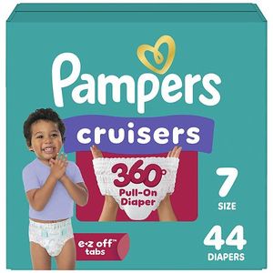 lot 19050 image: Pampers Cruisers 360 Diapers Super Pack - Size 7 - 44ct