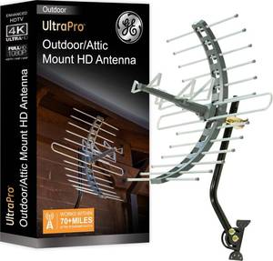lot 19056 image: GE Outdoor HD Digital TV Antenna, Long Range Smart TV Antenna