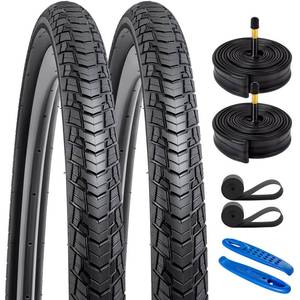 lot 19066 image: YUNSCM 2-PCS 700C Bike Tires 700x40C42-622 and 700C Bike Tubes Schrader Valve Compatible with 700x38C 700x39C 700 x 40C 700x41C 700x42C RoadGravel Bike Bicycle Tires and Tubes (Y-1129)