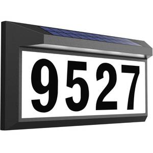 lot 19992 image: Solar Address Sign, Lighted Address Plaque Outdoor Waterproof, Illuminated Address Numbers, House Numbers for Outside