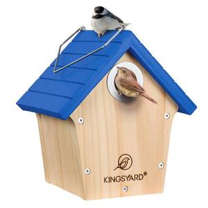 lot 19993 image: Kingsyard Cedar Hanging Bird House with Metal Predator Guard for Wren