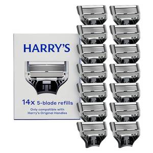 lot 20004 image: Harrys Original Razor Blades for Men - 14 Count (Open Box, May Be Missing Pieces)