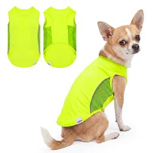 lot 20012 image: UNIPUP UPF 50 Sun Protection Dog Shirt for Small Medium Dogs - Breathable Sleeveless Vest with Reflective Strips, Sports Fan Pet T-Shirt, Lightweight UV Protective Apparel Large