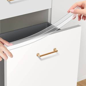 lot 20027 image: SARDVISA Cabinet Door Edge Protectors, 17.5 Inch, 4 Pack, Clear PVC