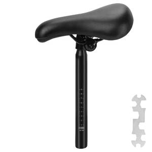 lot 20029 image: Kids Bike Seat Replacement with Post �� Comfortable Child Bicycle Saddle for Boys & Girls, Practical Children Childs Cycling Riding Cushion Seat Saddle, 1.13 Diameter Extends Seat Height to 12 Inches