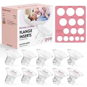 lot 20031 image: Nursi Luna Flange Sizing Kit for 17mm Breast Pumps, 10PCS