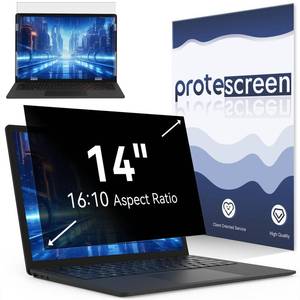 lot 20033 image: Laptop Privacy Screen 14 Inch Compatible with HPDellAcerSamsungAsusLenovoToshiba,1610 Aspect Removable Anti Glare Blue Light Filter Protector, 14 in Laptop Privacy Screen Shield