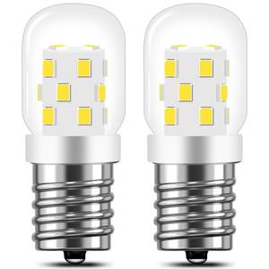 lot 20047 image: AMI PARTS 8206232A LED E17 Appliance Bulb Incandescent 3W 125V -2PACK