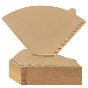 lot 20066 image: 200 Count #4 Cone Coffee Filters 8-12 Cup, Unbleached Natural Coffee Paper Filters, No Blowout, Disposable Coffee Filter for Pour Over and Drip Coffee Maker