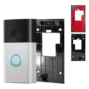 lot 20081 image: 2 Pack Adhesive Video Doorbell Mount Compatible with Ring Battery Doorbell (2024 Release), No Drill Doorbell Bracket with Replacement Key,Options for Apartment & Office Houses