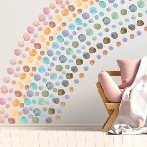 lot 20094 image: Epakh 296 Pcs Polka Dots Wall Decal Boho Back to School Rainbow Playroom Wall Decor Gifts Nursery Room Bedroom Classroom Watercolor Decal Art Peel and Stick Modern Decor Sticker(Fresh Colors)