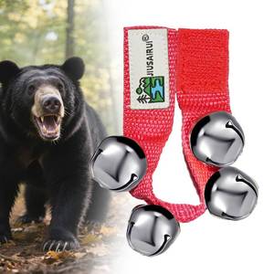 lot 20099 image: Outdoor Bear Bells for Hiking Safety Bear Horn to Scare Bears Deterrent Devices for Dogs Biking Fishing Camping Climbing(Red)