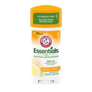 lot 20100 image: Arm & Hammer Essentials deodorant, crisp orange citrus, 2.5 ounce, 6 Count