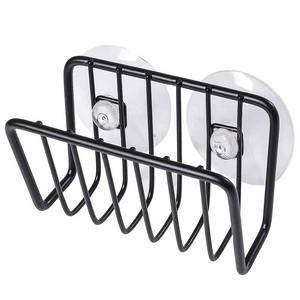 lot 20111 image: Toplife Sponge Holder for Kitchen Sink, Rust-Proof Suction Cup Sponge Caddy - Black