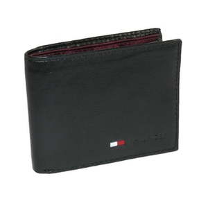 lot 20492 image: Tommy Hilfiger Genuine Leather Slim Bifold Wallet with Coin Pocket (B003N18GTA)