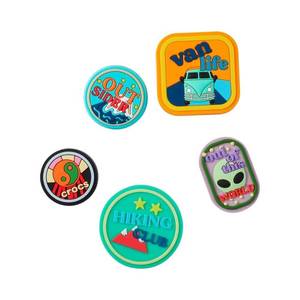 lot 20494 image: Crocs unisex adult Jibbitz 5-pack Travel  Jibbitz Shoe Charms, Adventure Patch, Small US