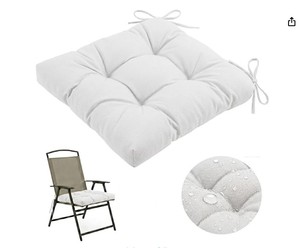 lot 1614 image: Outdoor cushions approximately 13x13 in - Stock photo may differ from actual product&nbsp