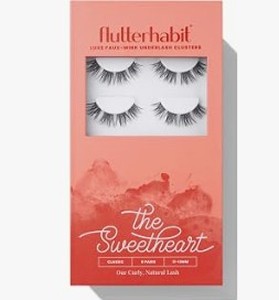 lot 4385 image: Flutterhabit Luxe Faux-Mink Underlash Clusters The Sweetheart Classic 6 Pairs 11-13mm - Stock images may differ from actual product images