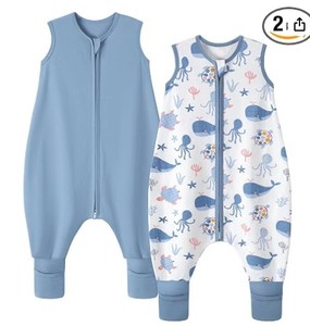 lot 6061 image: Infant Sleep Sack Wearable Blanket Ocean Creatures Print - Stock images my differ from actual product images