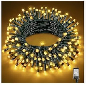 lot 6084 image: 120 LED Warm White String Lights - Stock images may differ from actual product images