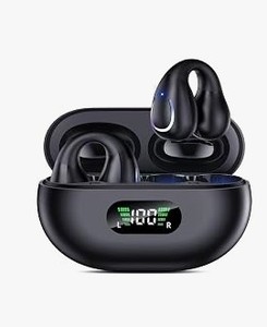 lot 10080 image: YMK-Q71 Clip On Wireless Earbuds with Charging Case - Stock images may differ from actual product images