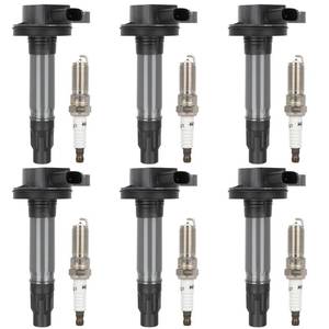 lot 1702 image: ECCPP UF553 and 5019 Ignition Coil Pack and Iridium Spark Plugs Set of 6