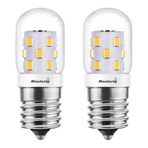lot 2223 image: Maelsrlg LED Microwave Light Bulbs Under Hood, E17 LED Bulb Dimmable for Range Hood 40W Equivalent, 3W 380 Lumens, LED Appliance Light Bulb Over Stove, Neutral White 4000K, 2 Pack