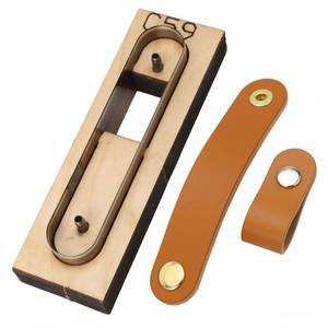 lot 2224 image: KH866 Strap Leather Cutting Die � Wooden Leather Die Cutter Shapes Wood Wrie Template Cutting Tool for DIY Crafts, Keychains, Bracelets, Straps, Cable Organizers and Fob Making