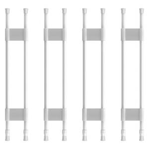 lot 2232 image: 4 Sets Double RV Refrigerator Bars,RV Tension Rods with Adjustable Length 19.5-36.7ftft, Non-Slip RV Refrigerator Bars for Camper Refrigerator,Kitchen,Closet, Bookshelf,Cupboard-White
