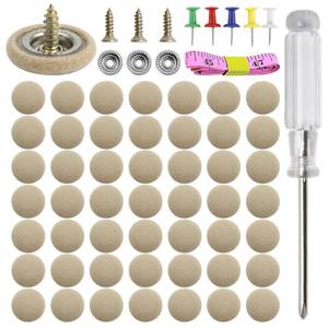 lot 2240 image: 50 Kits Car Roof Headliner Repair Kit, 50pcs Rivets Repair Button202Pcs Auto Roof Snap Rivets Retainer for Interior Ceiling Cloth Fixing Repair Buckle with Installation Tool (Beige Flannelette)
