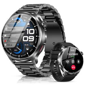 lot 2286 image: SLOKSFil Smart Watch for Men, 1.52in HD Fitness Tracker with Blood Pressure SpO2 Heart Rate Sleep Monitor, 110 Sports Modes, 1000mAh Battery Watches for Men Compatible with Android iPhone
