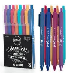 lot 2293 image: Loddie Doddie Gel Pens, Journaling Pens, Vivid Colors, 0.7 mm, 8 Pack